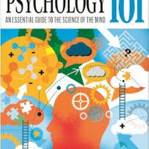 Psychology 101 Illustrated Guide - Bright Orange & Blue Cover